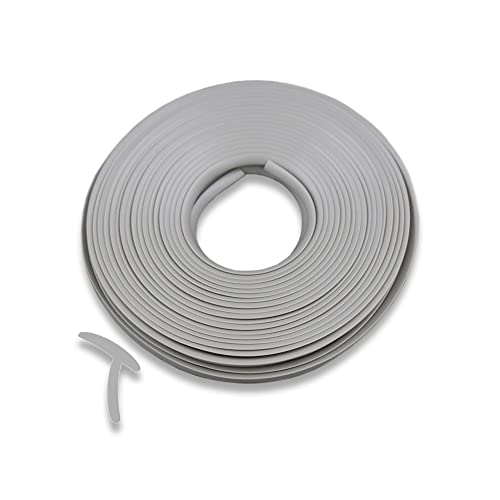 

G-FACTORY Aero Rubber Molding - Hides gaps and prevents scratches - Protector Molding - Includes special double-sided tape (12m, T-shaped, gray)