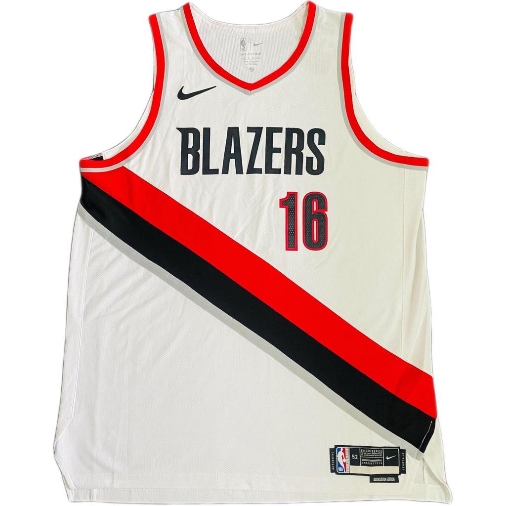 Nike NBA Player Edition Commemorative Blazers Yang Hansen 16 Home Knit Logo Basketball Jersey Men jersey CW3388-100