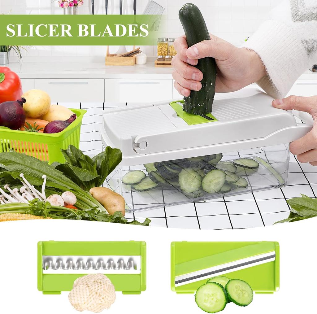 vegetable slicer and grater set Multi-function (white)