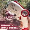 Electric Space Soap Bubble Gun Automatic Bubble Machine Maker Lights Astronaut Outdoor Games Park Toys For Kids Children's Gift