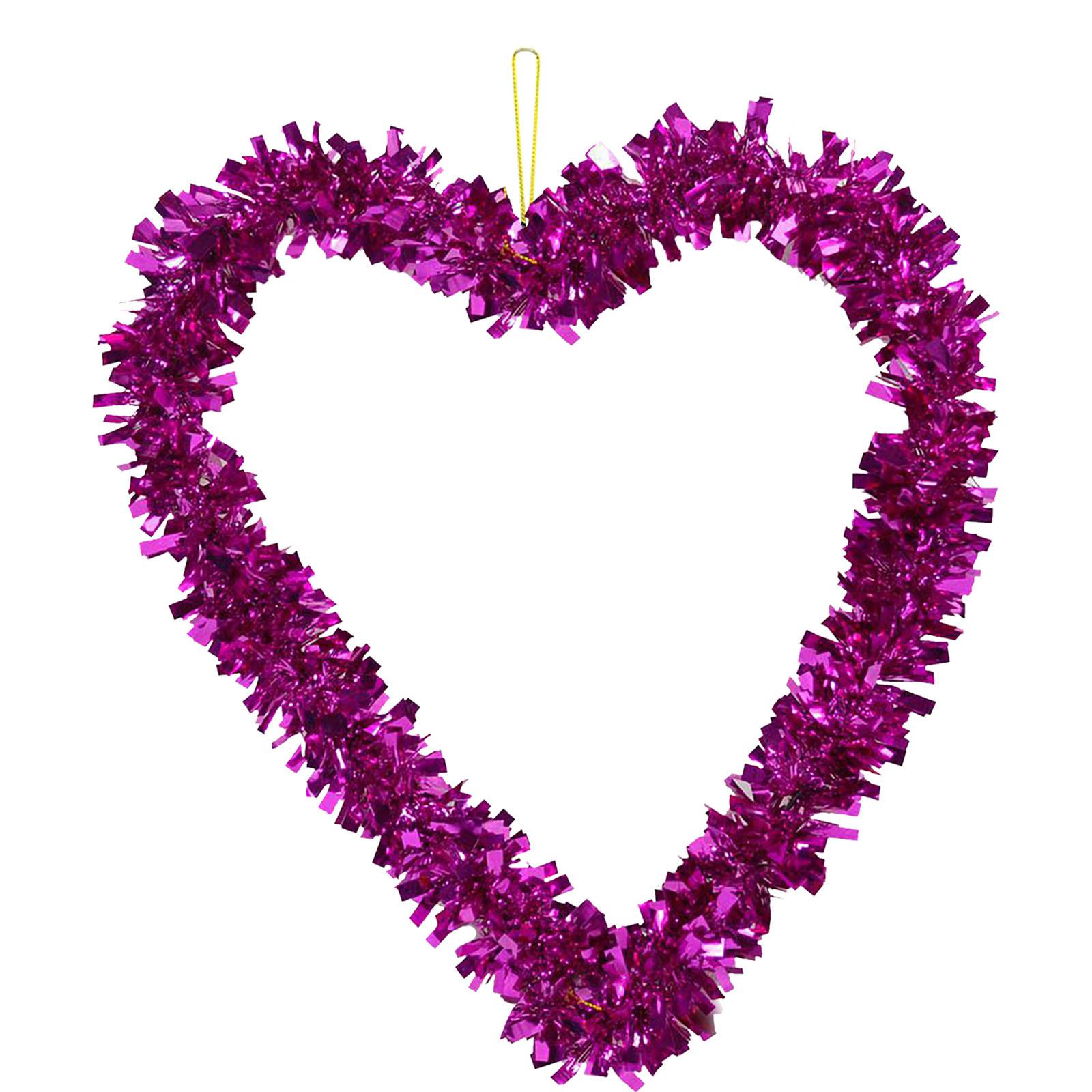 

Valentine S Party Garland Heart Pendant Wall Hanging Day Love Shape Decoration Home Decor Beach Christmas Wreaths For Front Door фиолетовый