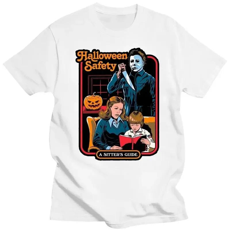 Clothing Shirt Micheal Myers Halloween Safety Horror Cult Movie Joke T Shirt Fun tshirts for designer clothes sale