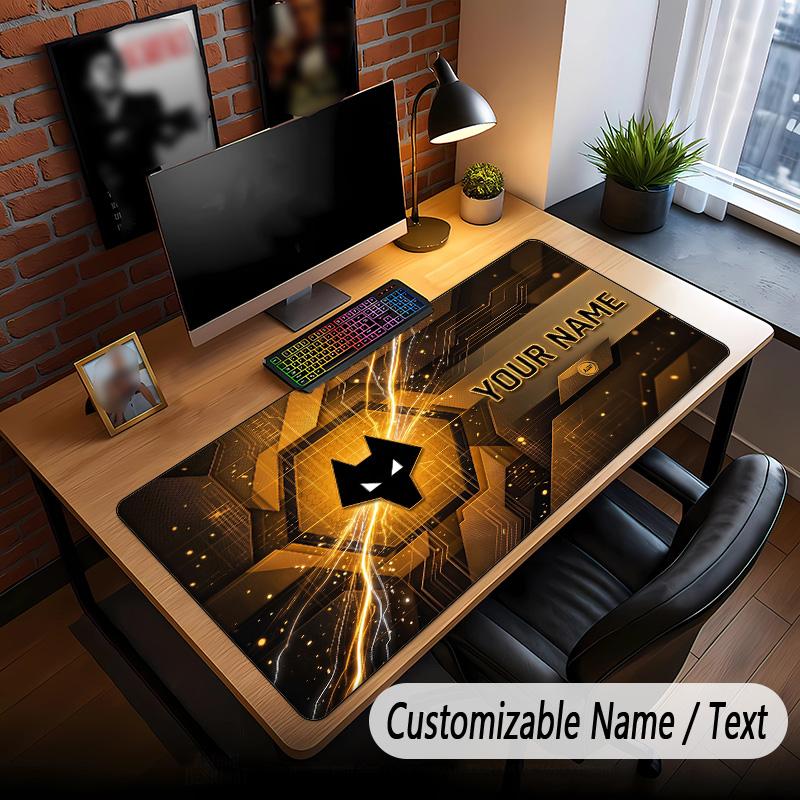 Large Mouse Pad Wolverhampton Wanderers Football Print Custom Name Text Desk Mat for Office Gaming