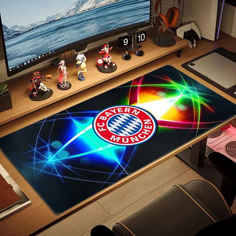 FC Bayern Munchen Large Size Mouse Pad Large Gaming Table Cushion Non-slip Laptop Tablet Big Mousepad XXL Mat Mini PC Playmat With Lock edge