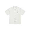 Base Logo Shirts Unisex Cream Lapel Moderate Denim 3ADRH0143-50CRS