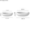 Pure White Ceramic Plate Irregular Dinner Plate Dish Fruit Tray Salad Bowl Dessert Plates Hotel Restaurant Decorative Tableware