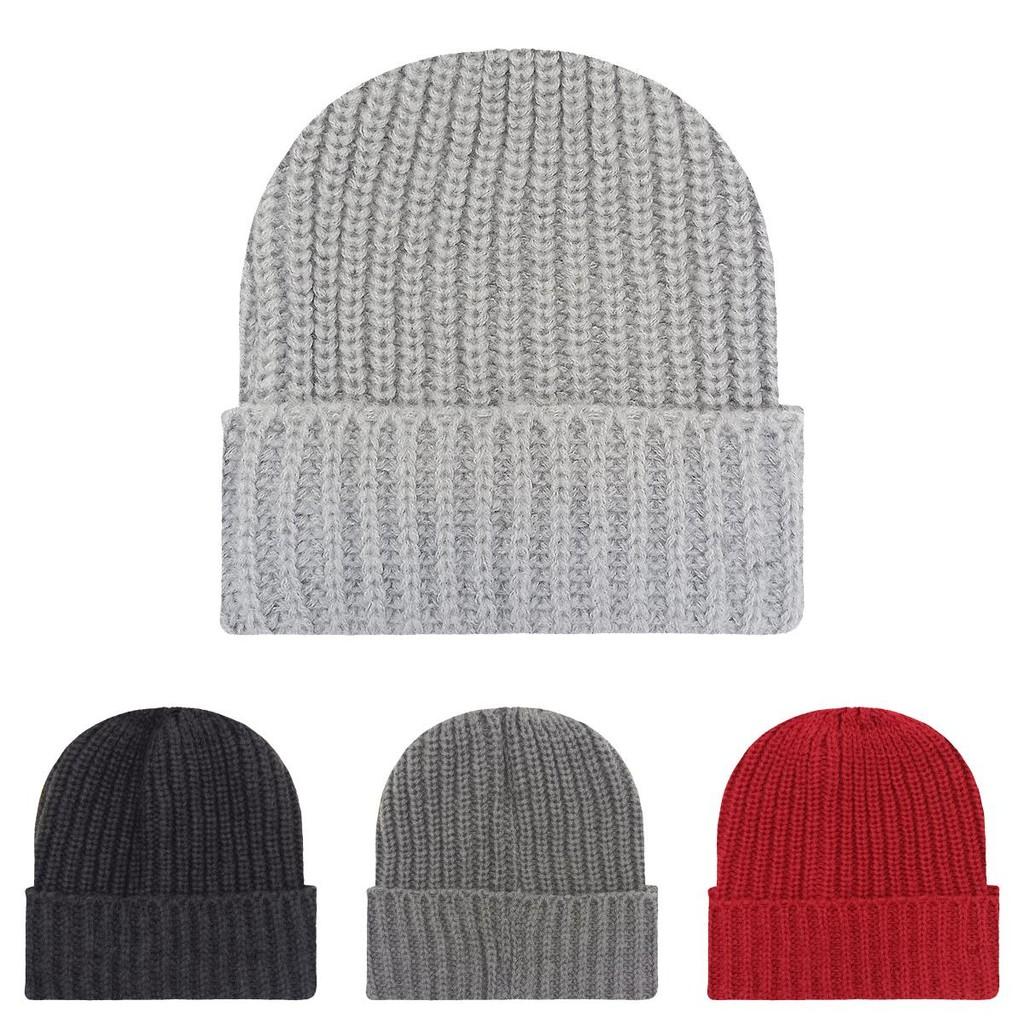 Womens Knitted Striped Beanie Thickened Warm Coldresistant Winter Snowfield