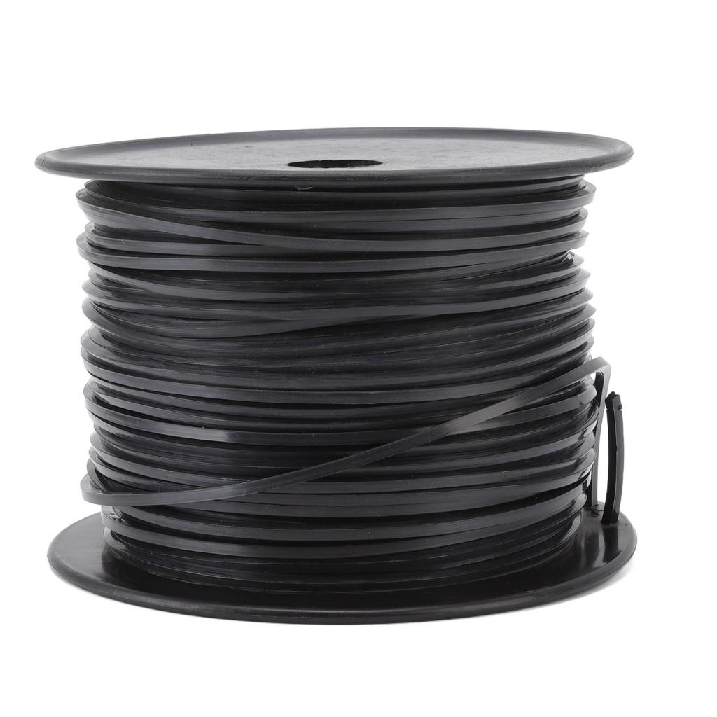 3.3mm 0.13in Square String Trimmer Line High Efficiency Nylon Black Grass Trimmer Line Replacement for Husqvarna 100m