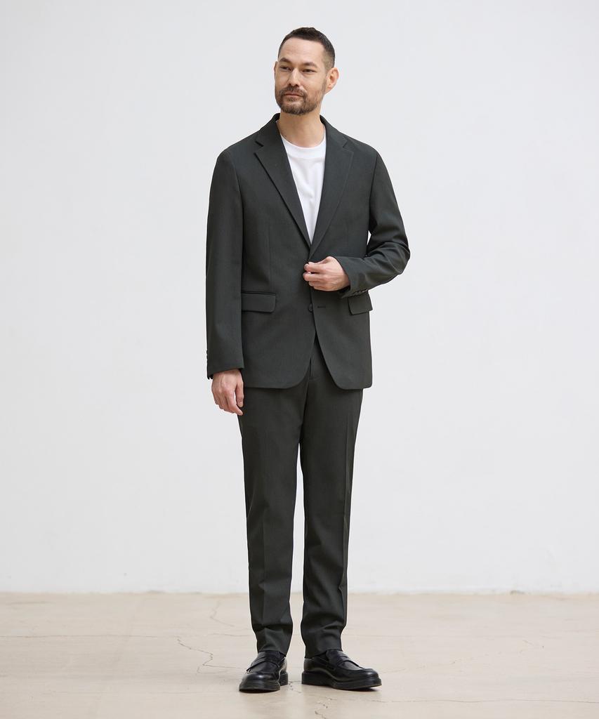 Stco [Summer Setup] 4-Way-Stretch Lightweight Twill Setup Set_Khaki (Relaxed Fit)_Sejvb03Set