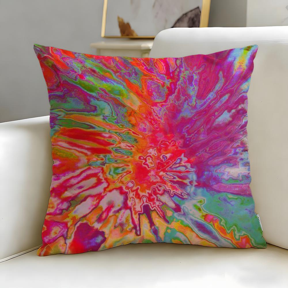 Retro Patterns Cushion Cover Soft  EasyWash Pillow Case  Versatile for Couch Bed Travel and Office