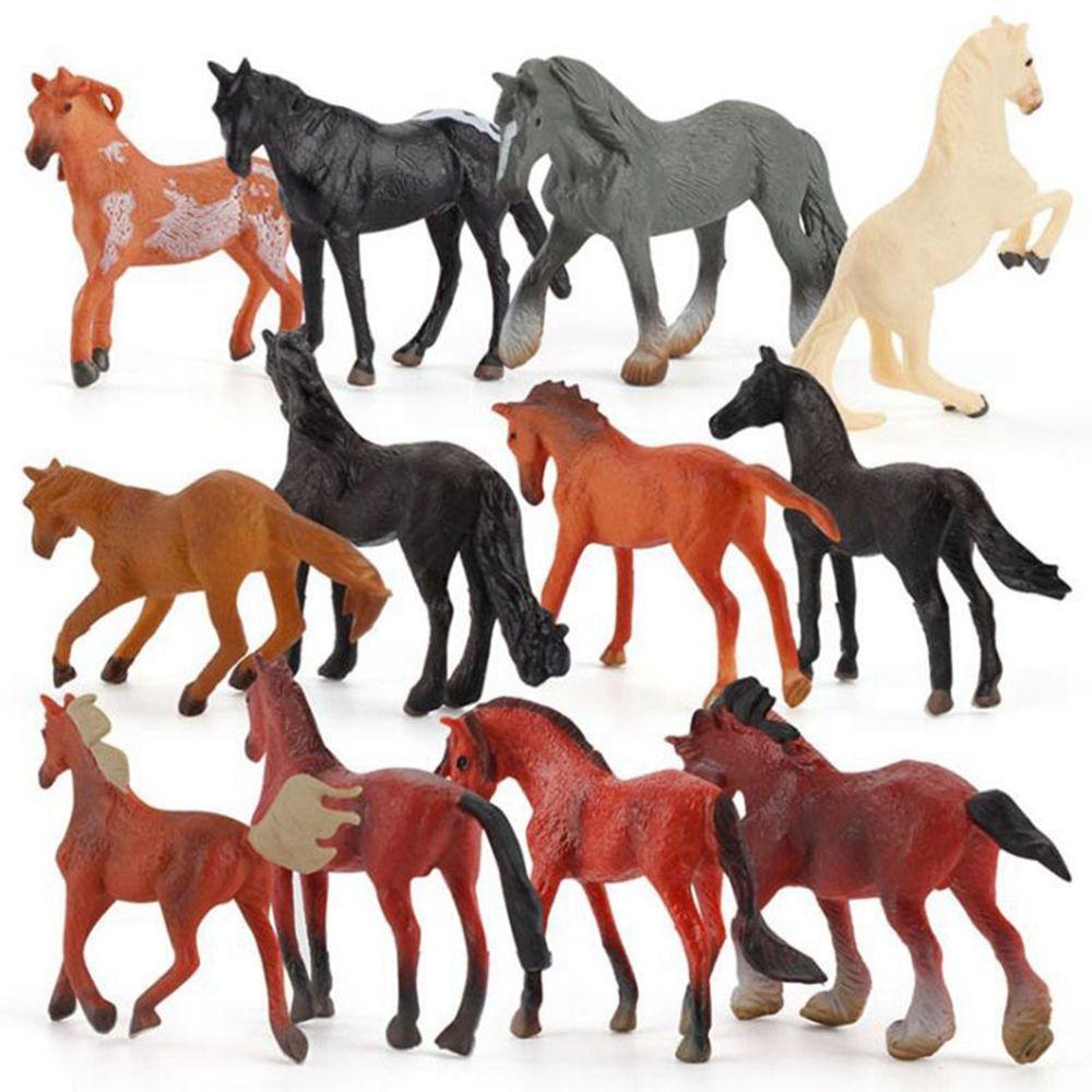Simulation Pony for Kids Educational  Toys Animal Models Horse  Miniature Desktop Ornaments