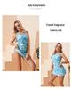 Bañador de una pieza con falda de moda europea y americana estampado