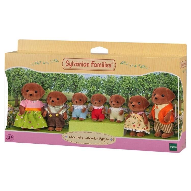 Calico Critters Chocolate Labrador Family Set Overseas edition SylvanianFamilies