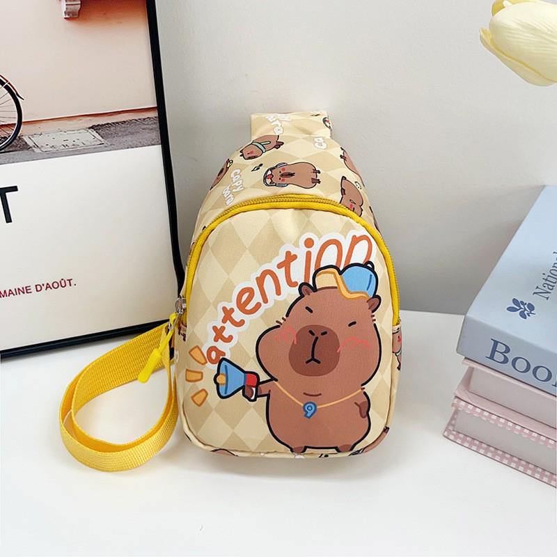 Cute Cartoon Children's Backpack: Trendy Casual Small Bag for Kindergarten Girls - Crossbody or Chest Style