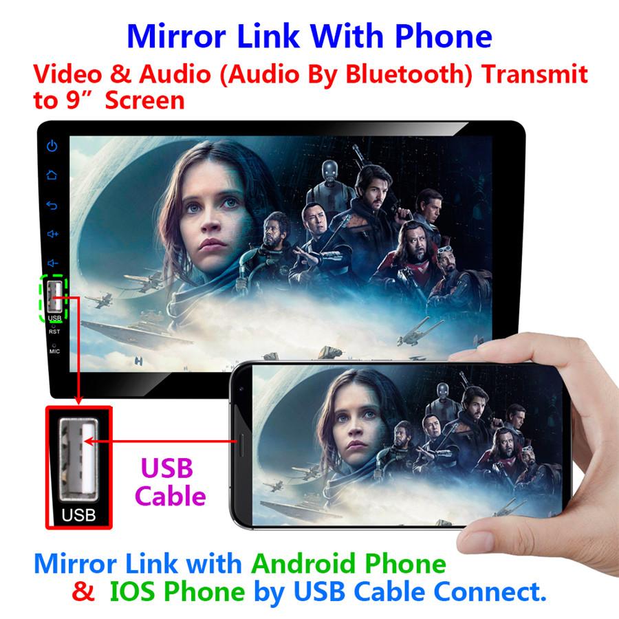 9inch 2Din for Multimedia Player Auto MP5 Player MP5 Player Car MP5 Player Radio