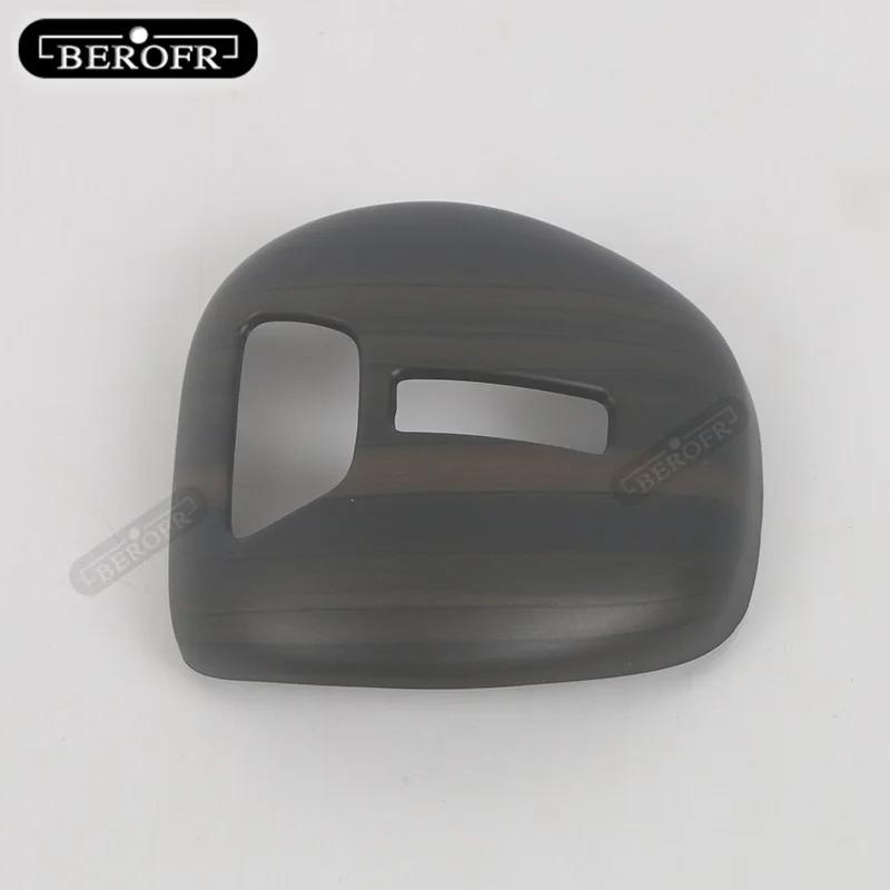 For BYD Car Gear Head Shift Knob Handle Cover Trim Sticker Shift head cover Carbon fibre Peach wood grain