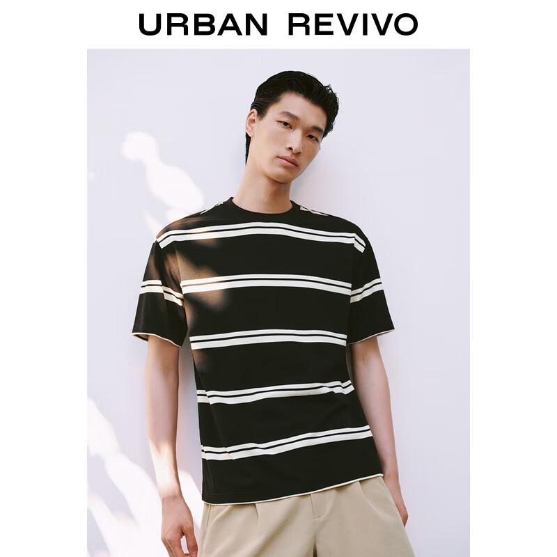 Men s Color-block Striped Short-Sleeve T-Shirt XS