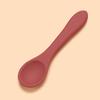 Children's Silicone Long-Handled Fork & Spoon Set - Soft, Food-Grade Utensils for Baby Complementary Feeding