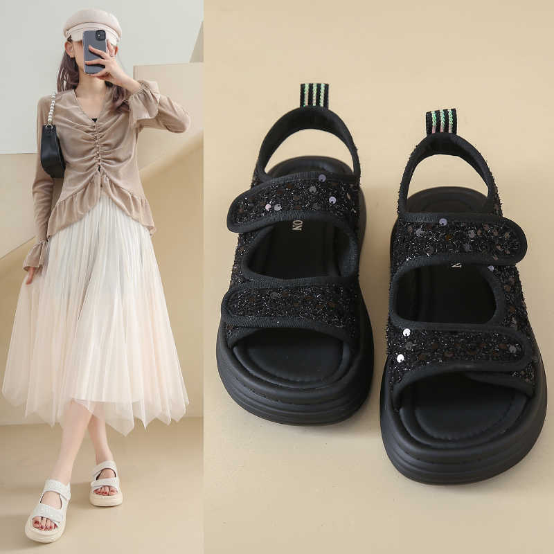 Fashion Sumer Anti-slip Womens Bedroom Slipper Low Heel Sandal Shoes Baskets Sport Sneakers Tenid Vzuttya Famous Cheap Class Tenks