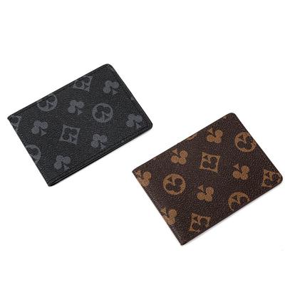 Spring and Summer New Unisex ID Bag, Playing Card Printing, Multi-card Position, Small Portable Card Bag, Ultra-thin ID Holder.