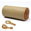 Universal Braid Steering Wheel Cover 38cm Leather Hand Sewing Steering Wheel Cover Genuine Cowhide Leather with Needles Thread
