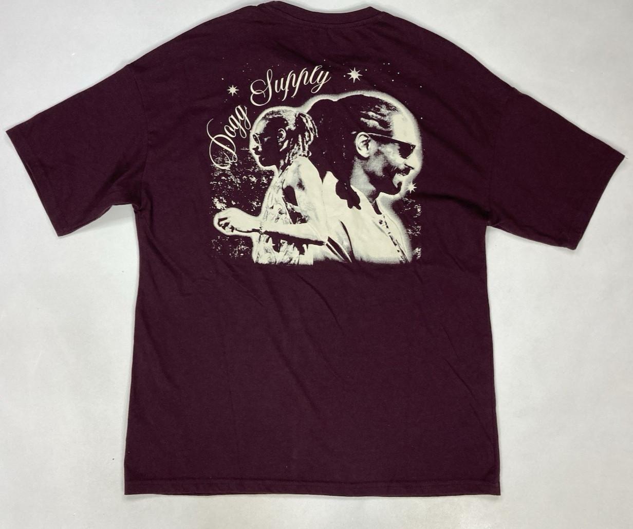 Dogg Supply by Snoop Dogg Graphic T-shirt Men Small Maroon Red Music Rap XXL
