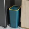 10L Odor Proof Trash Can with One-Touch Modern Design Durable Plastic Bathroom Kitchen Bin Space Saving Narrow Side Waste Bin