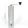 Coffee Grinder Portable Hand Coffee Grinder Adjustable Settings Stainless Steel Coffee Grinder for Travel Camping and Home