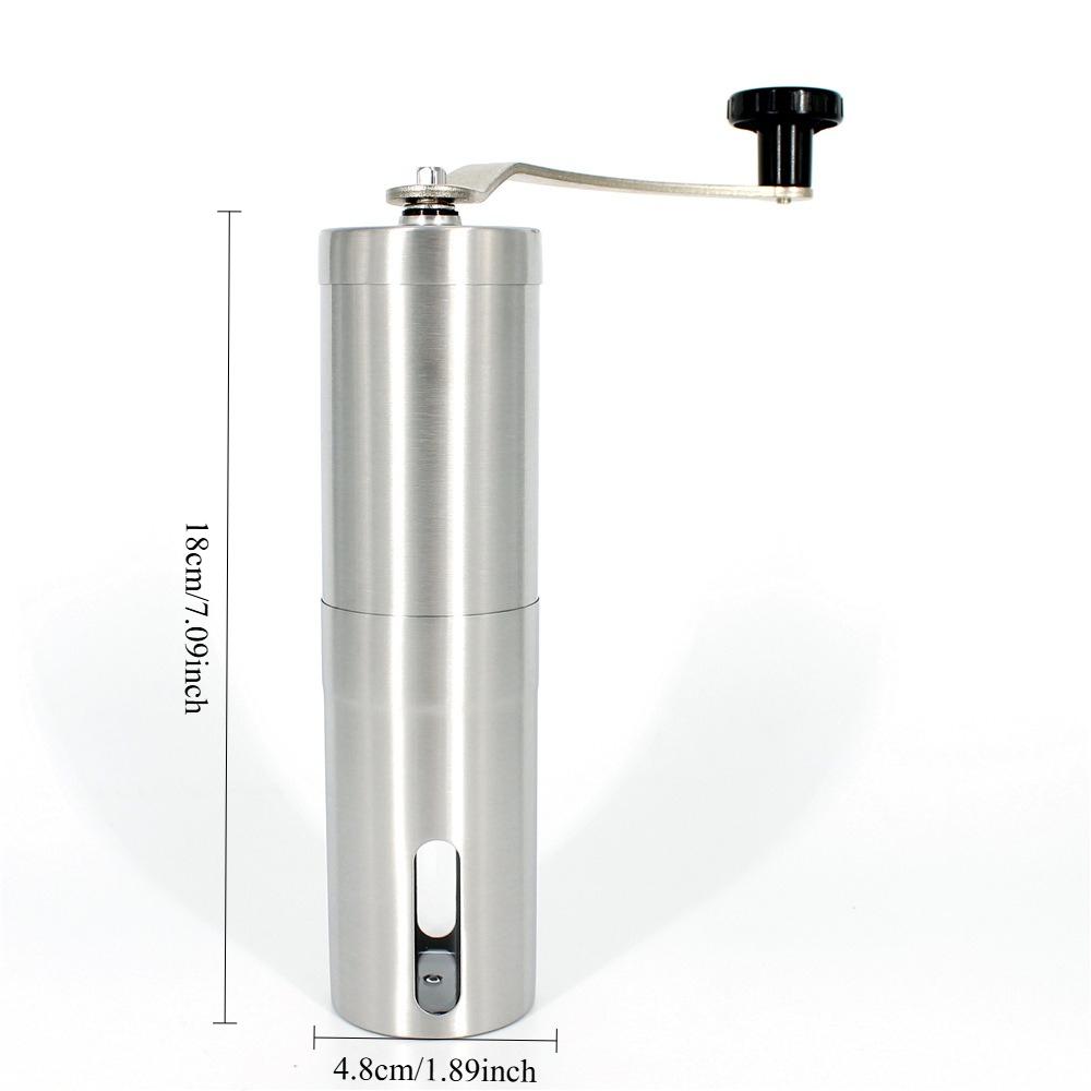 Coffee Grinder Portable Hand Coffee Grinder Adjustable Settings Stainless Steel Coffee Grinder for Travel Camping and Home