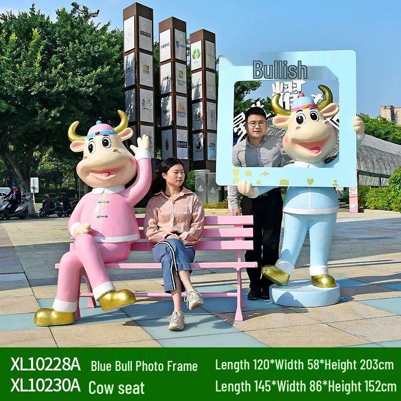 Cartoon Animal Photo Prop Sculpture Seat