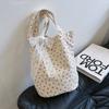 French Style Bow Lace Ribbons Bag Commute Women's Tote Bag Ins Flower Shoulder Bag  Girls