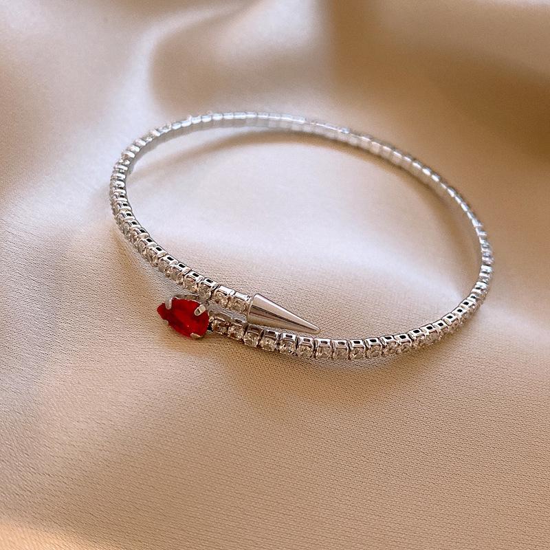 Женский роскошный браслет-змея с цирконами: Изысканный, Универсальный Модный Браслет