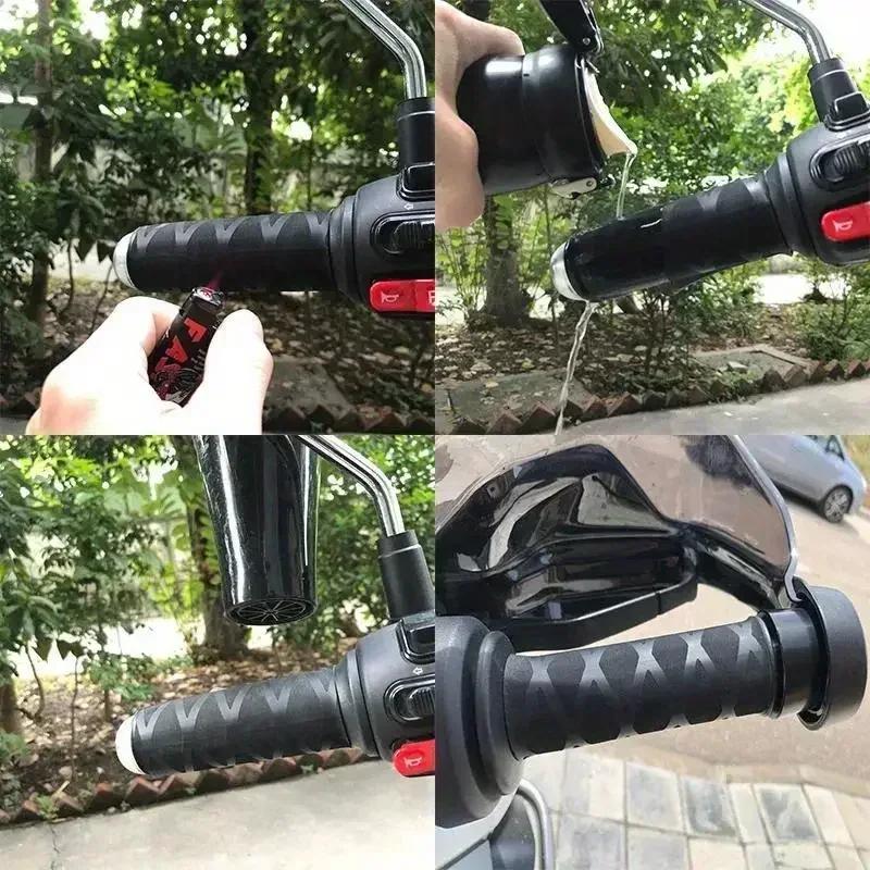 Thermo-Shrink Motorcycle Grip Covers - Non-Slip Rubber Handlebar Grips for BMW R1250GS Adventure/R1200GS LC/F800GS/F850GS