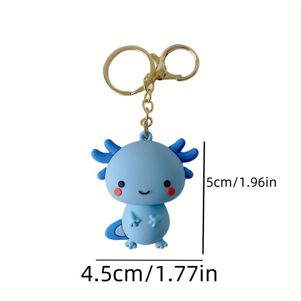 Uroczy kreskówkowy brelok, zawieszka z miękkiej gumy PVC, kółko do kluczy z zapięciem homarowym, zabawny design dinozaura, modny dodatek dla mężczyzn i kobiet