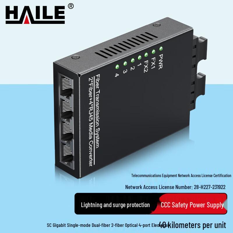 HAILE Gigabit Fiber Optic Transceiver