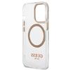 Guess Guhmp13Xhtrmd Iphone 13 Pro Max6,7 Złoty/Gold Hard Case Metal Outline Magsafe