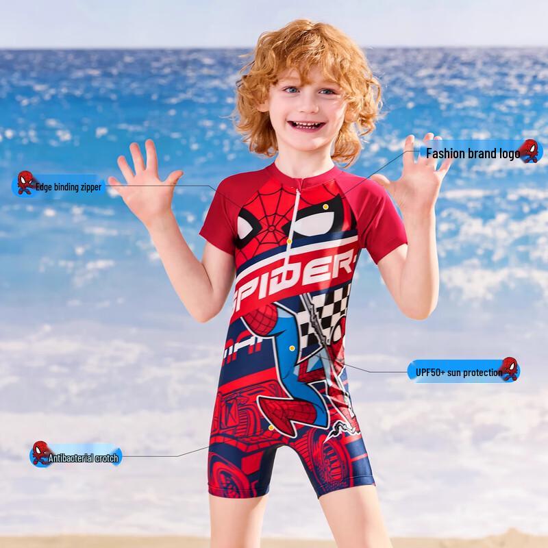 Disney Spider-Man Boys' One-Piece Swimsuit