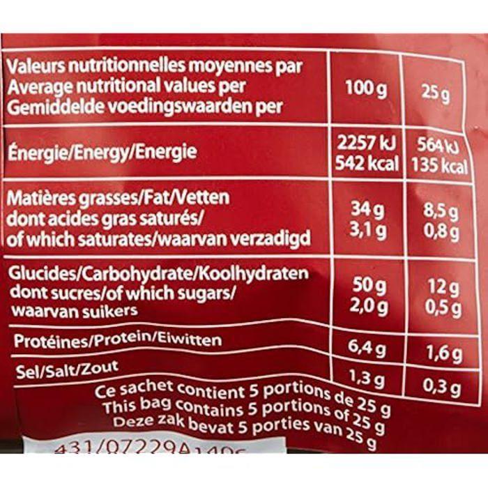 Chips de pommes de terre - Bret's - Saveur Pizza au Feu de Bois - Lot de 5 - 125 g