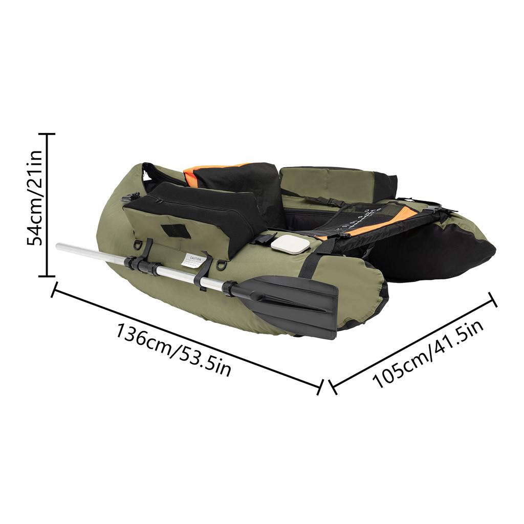 Fishing Boat, Outdoor Fishing Boat, Inflatable Fishing Boat Used In Oceans, Lakes, Rivers for Fishing, Rafting, Exploring