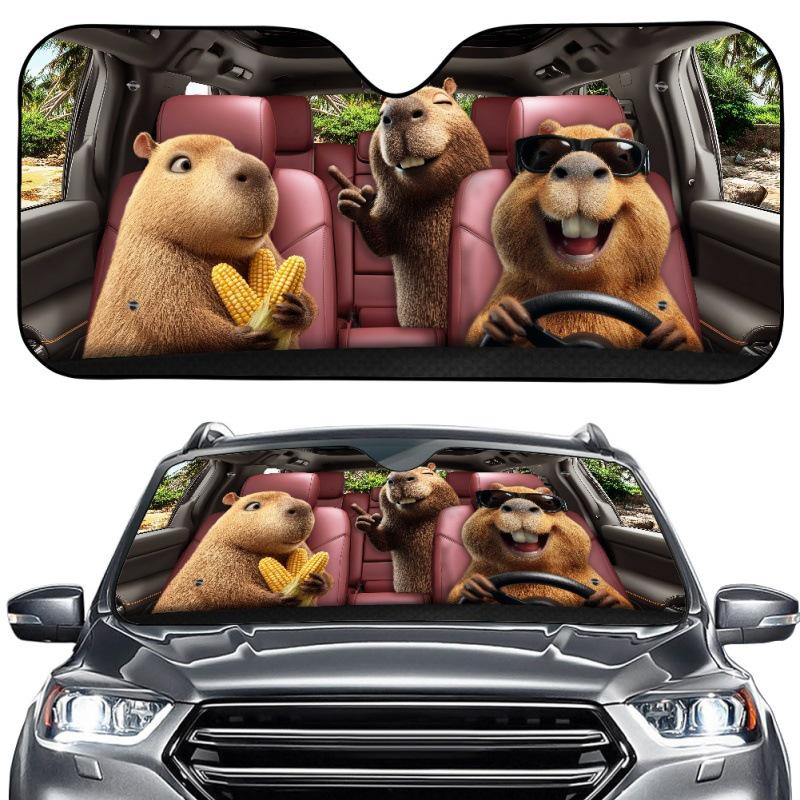Creative Animal Car Sunshade - Cute Dog Sticker Package