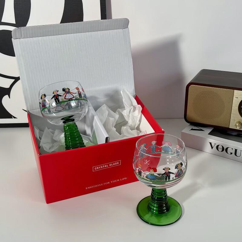 LISM Handmade Christmas Tree Figurine Flutes - Set of 2