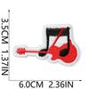 Iron-On Embroidery Patch, Music Note & Earphone Love Cloth Sticker, Decorative Applique For Clothes Schoolbag, Boys Diy Accessories