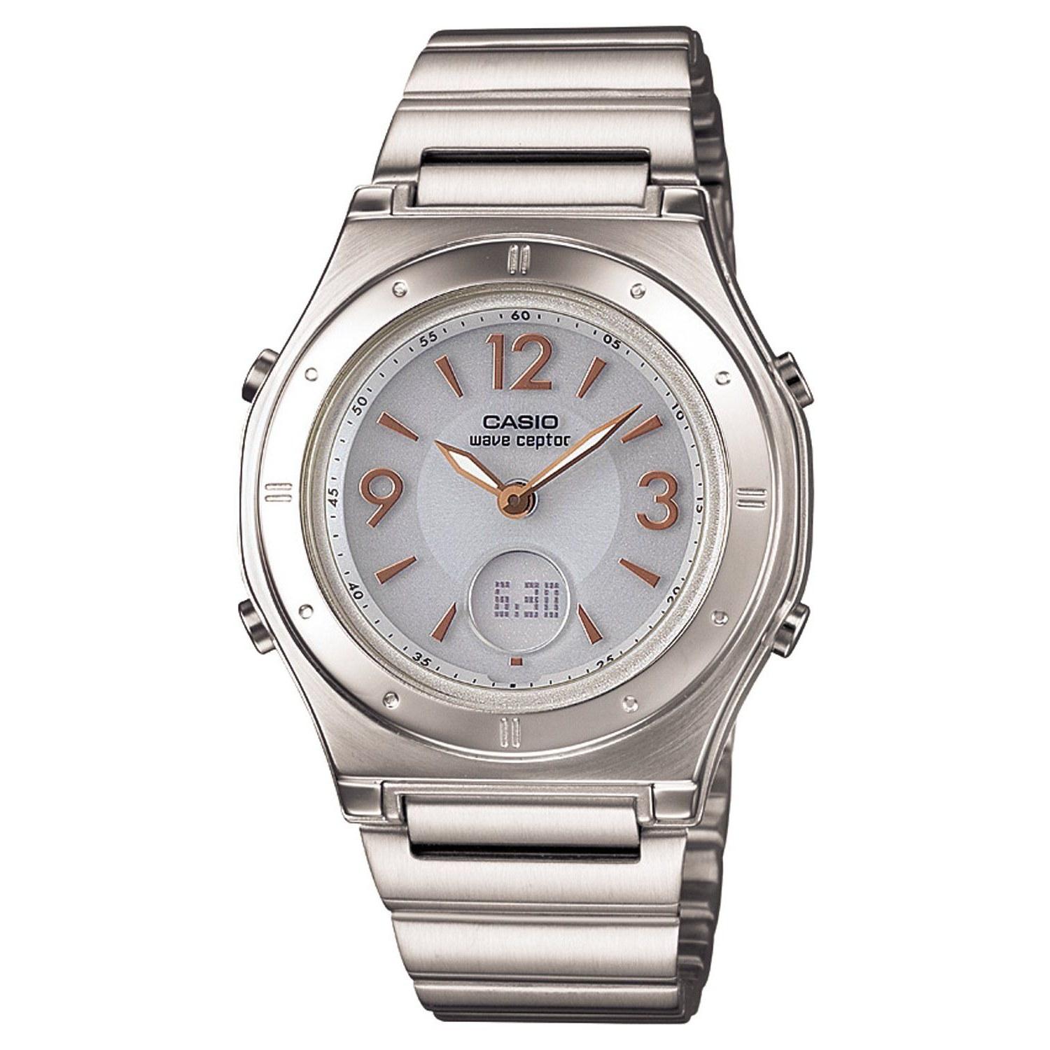 Casio Wristwatch Wave Scepter Domestic Genuine Product Radio Solar LWA-M141D-7AJF Ladies White