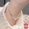 Pure Silver Women's Fashion Bracelet Gentle and Luxurious Moon Bracelet The First Choice for Gift Giving