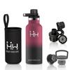 500ml Stainless Steel Water Cold Direct Airtight Easy to Cloth Bag Two Lids Stylish for Club High School Outdoor Unisex Bottle, Insulated, & Hot,
