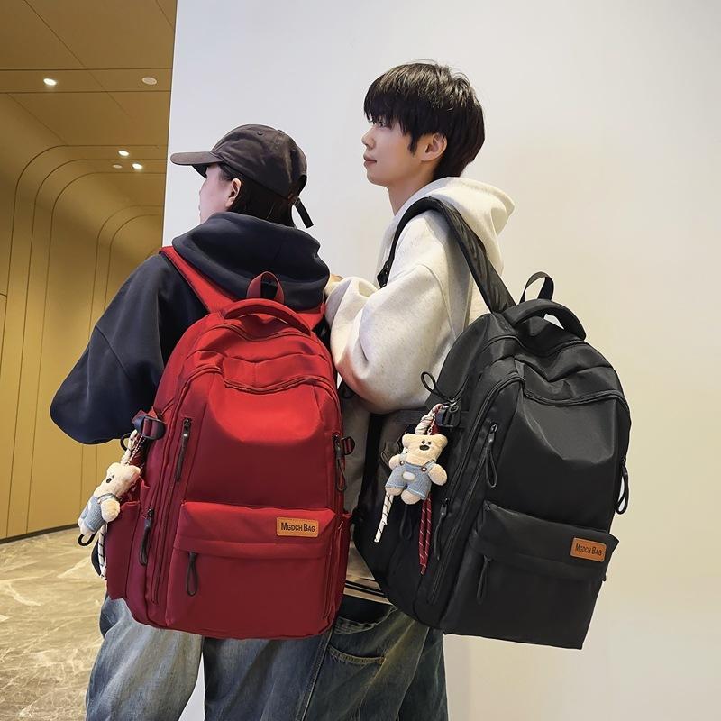 Schoolbag New High School Student Burden Reduction Backpack Large Capacity Student Schoolbag Female Leisure Travel Mountaineering Backpack Male