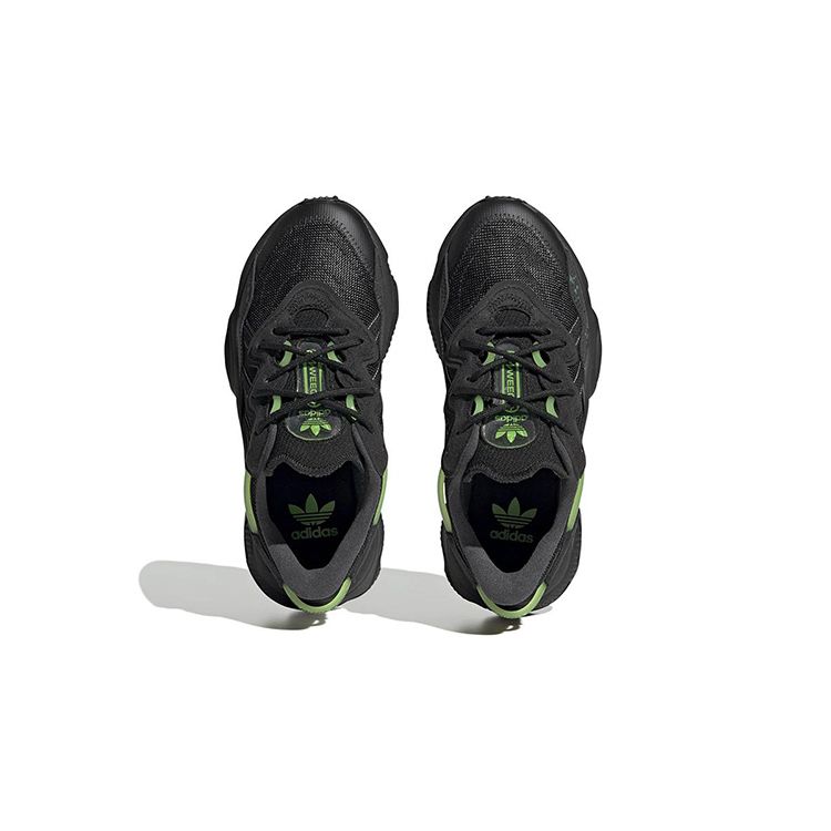 Adidas Ozweego Big Kid Luminescent Kids Sneakers Black Core-Black Solar-Green HQ1637