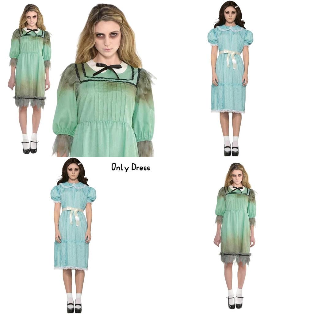 Clear River Sparkling The Shining Twin Girls Cosplay Costume For Halloween