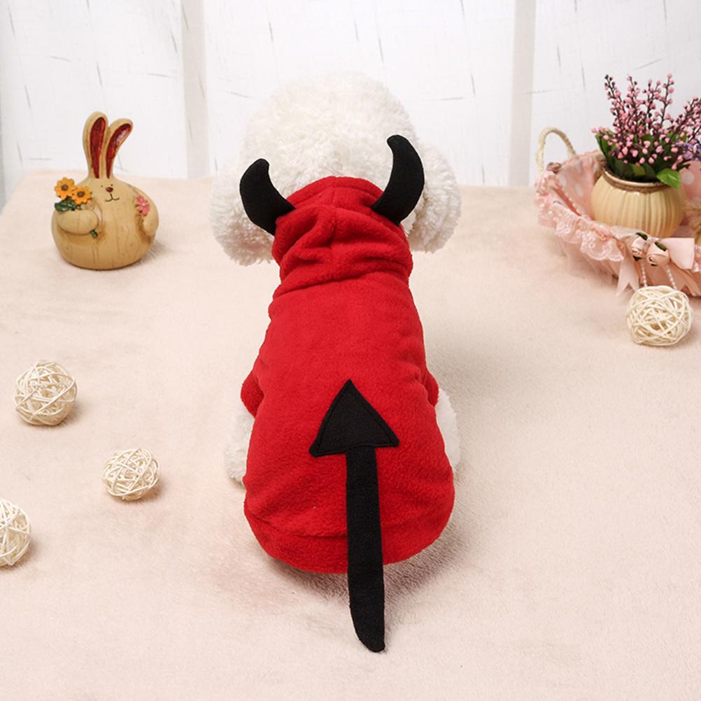 1Pcs Halloween Devil Pet Clothes Winter Costume Easy on Off Durable Long Lasting Elegant Design Special Occasions Gift