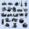Stylish Cartoon Character Black Cat Brooches Set Charming Metal Accessories For All